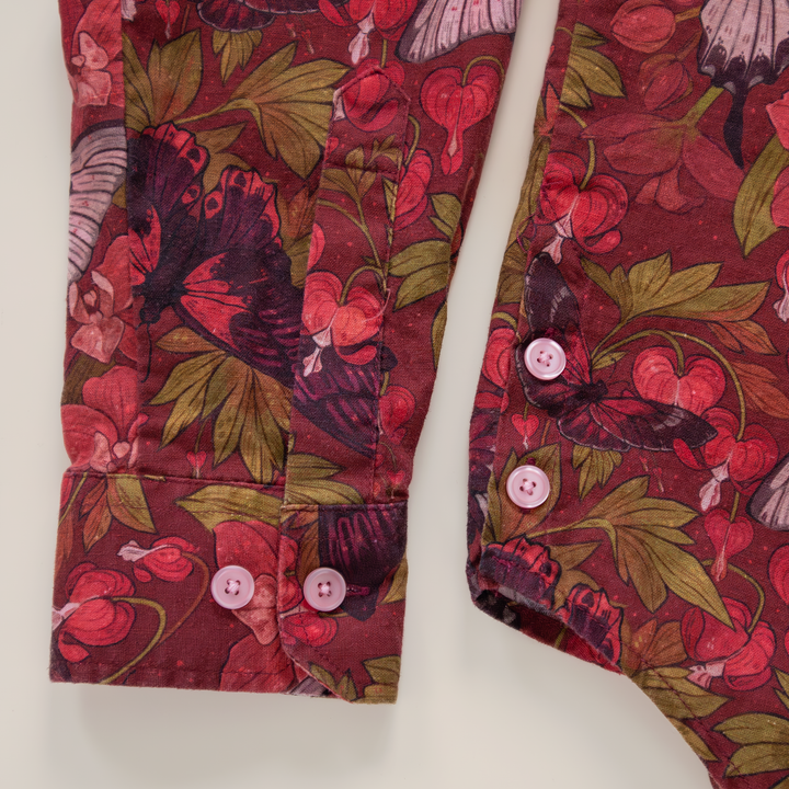 [LONG SLEEVE BUTTON DOWN SHIRT] Cordiform