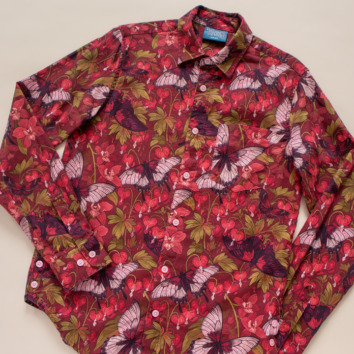 [LONG SLEEVE BUTTON DOWN SHIRT] Cordiform