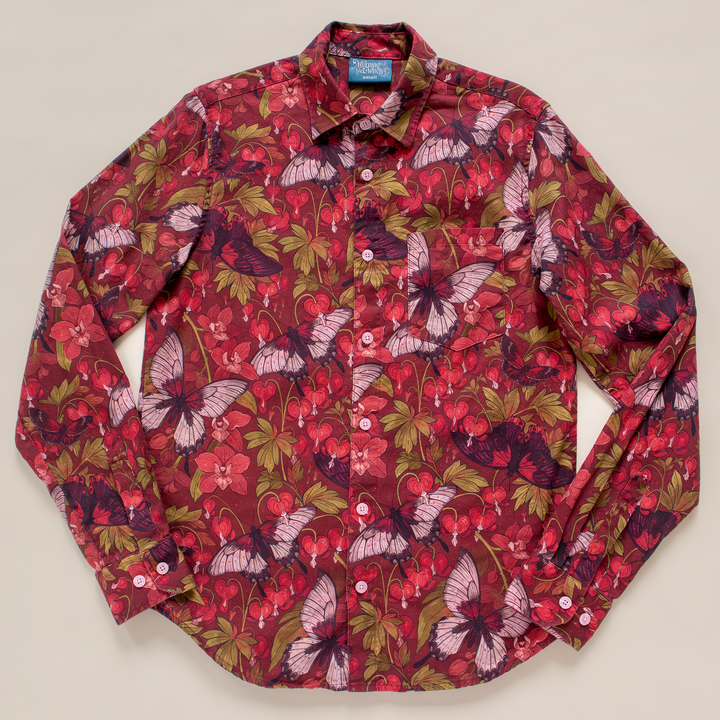 [LONG SLEEVE BUTTON DOWN SHIRT] Cordiform