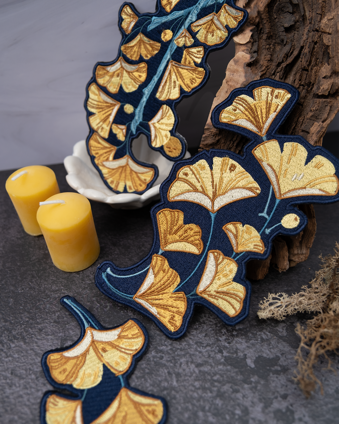 PRESALE [IRON-ON EMBROIDERED PATCH] Ginkgo