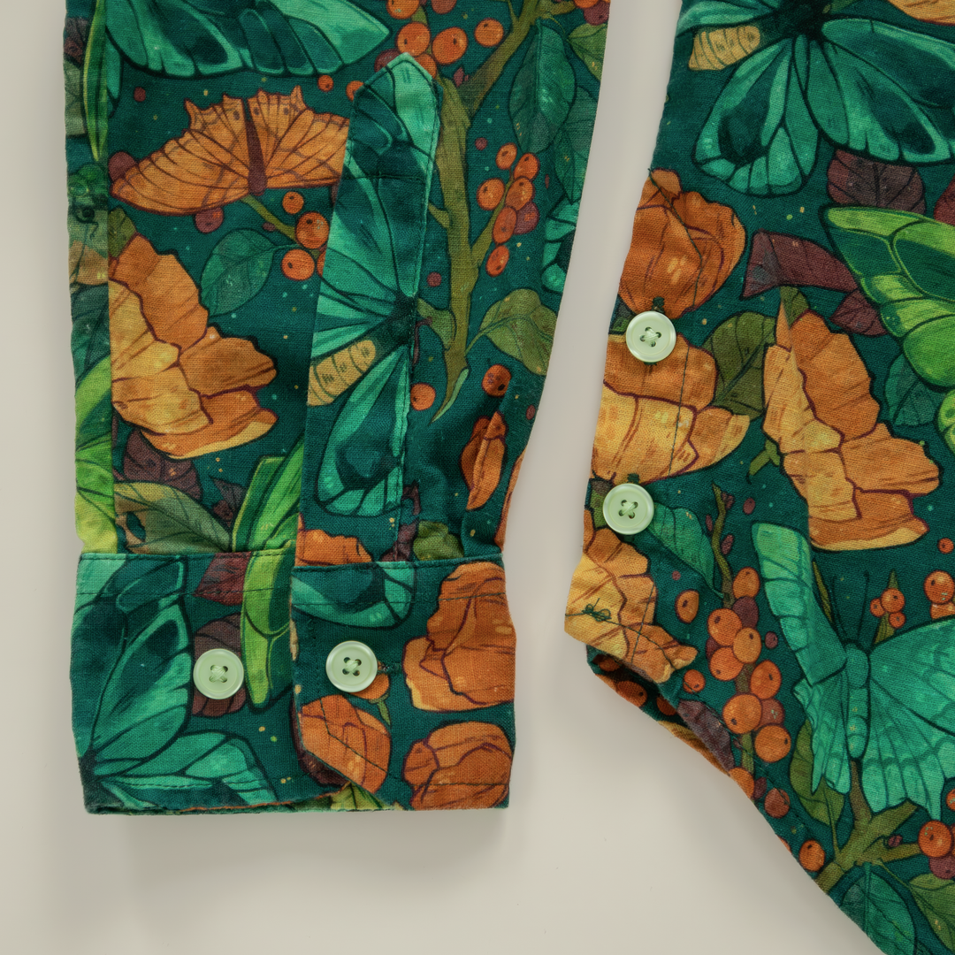 [LONG SLEEVE BUTTON DOWN SHIRT] Emerald Dream
