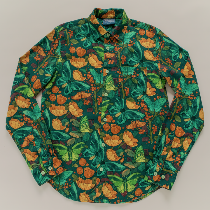 [LONG SLEEVE BUTTON DOWN SHIRT] Emerald Dream