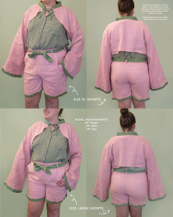 [LINEN SHORTS] Ginkgo