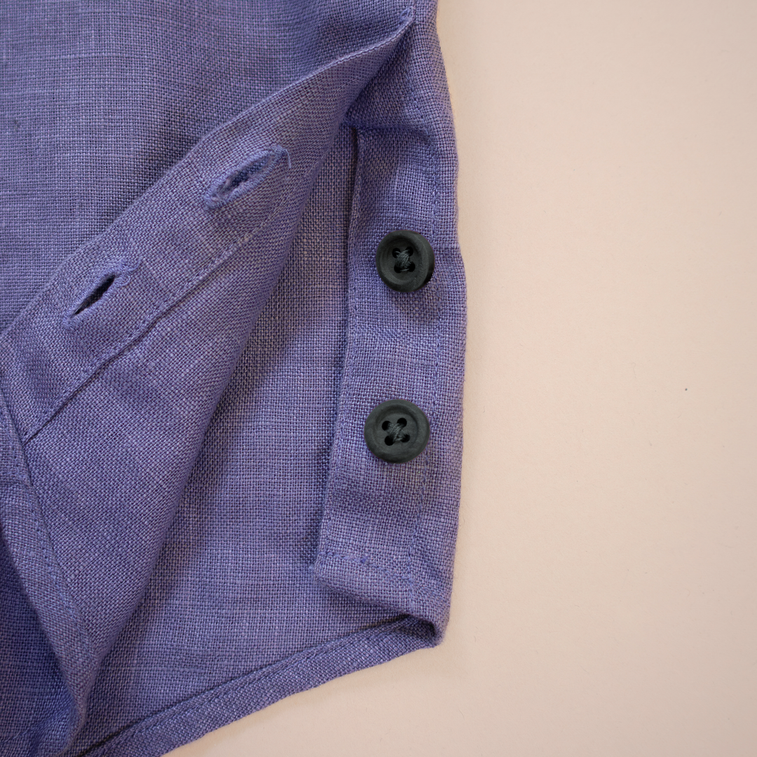 [LINEN BUTTON DOWN] Fungi Forest