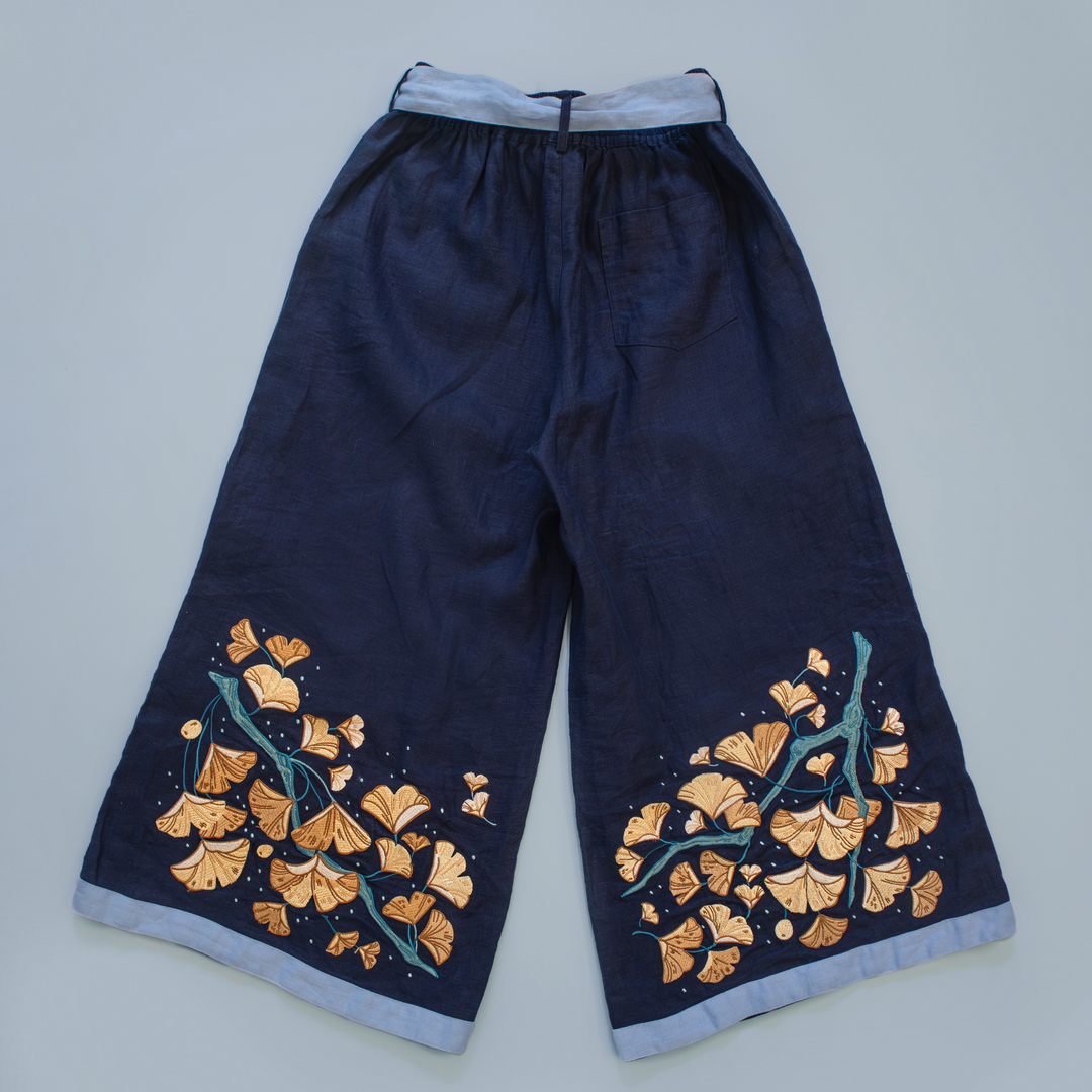 [LINEN CULOTTES] Ginkgo