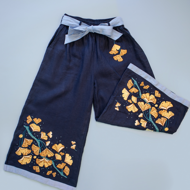 [LINEN CULOTTES] Ginkgo