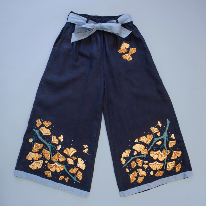 [LINEN CULOTTES] Ginkgo