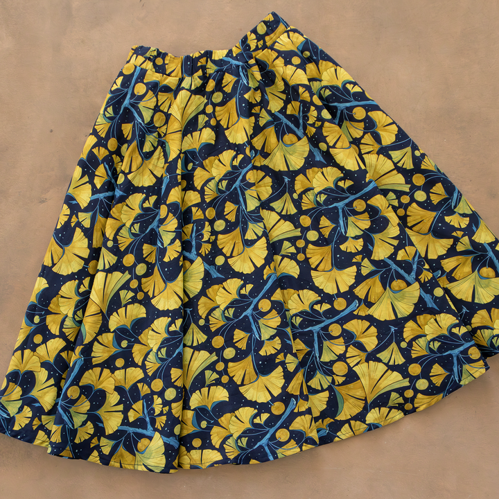 ** New material! COMING SOON [MIDI SKIRT] Midnight Ginkgo