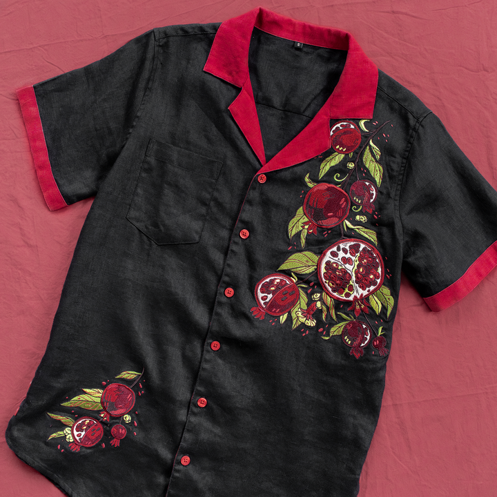 COMING DEC. 13TH [LINEN BUTTON DOWN] Scarlet Garden