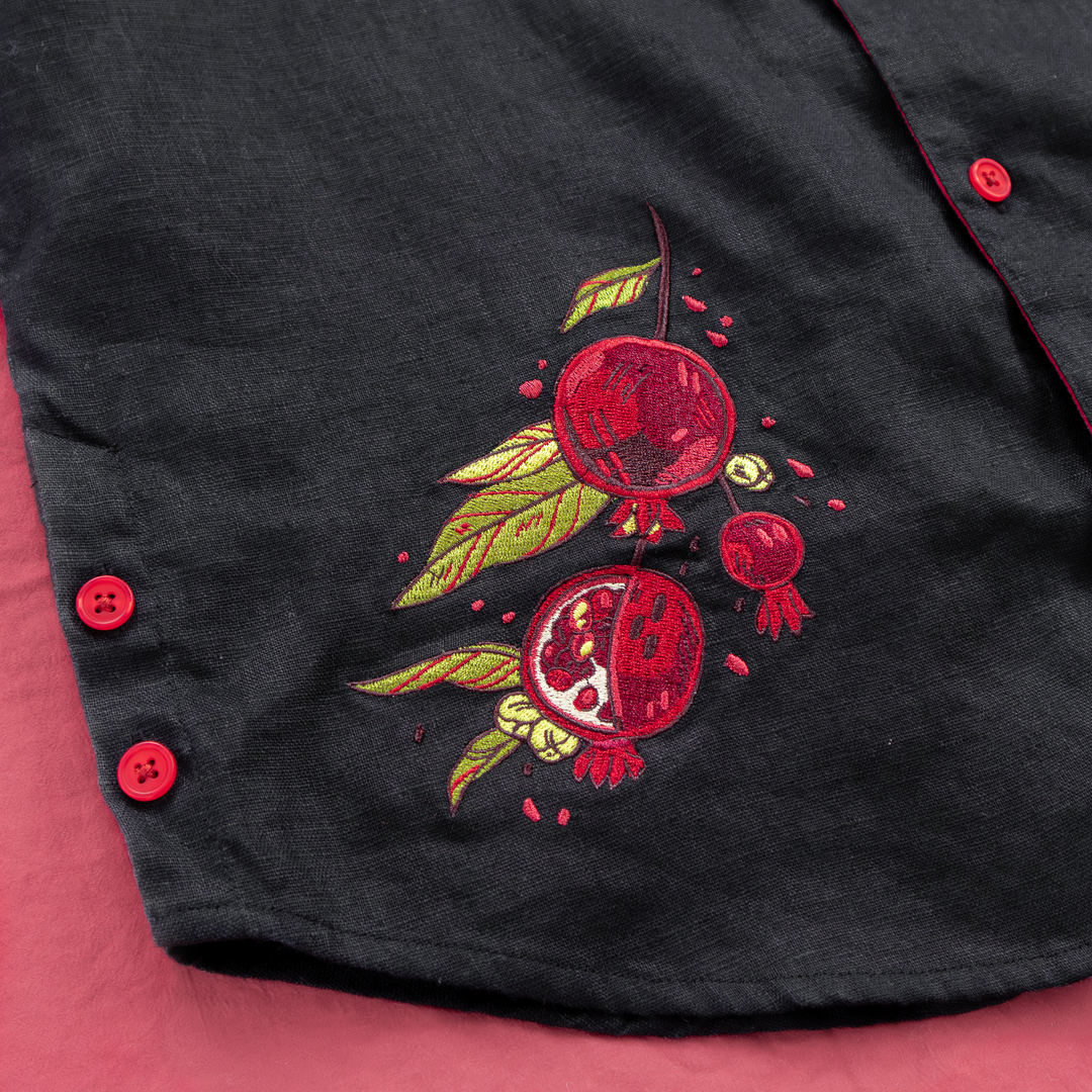 COMING DEC. 13TH [LINEN BUTTON DOWN] Scarlet Garden