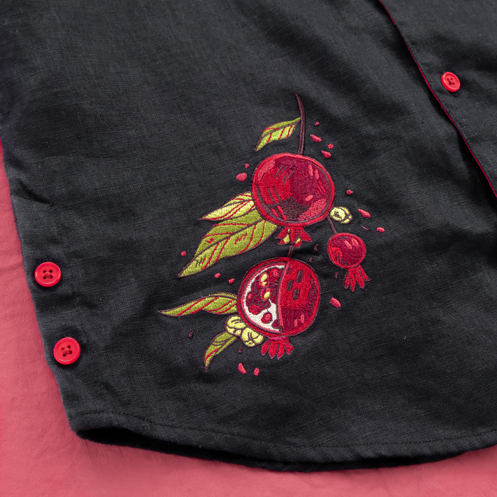 COMING DEC. 13TH [LINEN BUTTON DOWN] Scarlet Garden