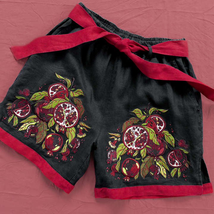 COMING DEC. 13TH [LINEN SHORTS] Scarlet Garden