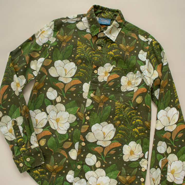 [LONG SLEEVE BUTTON DOWN SHIRT] Magnolia