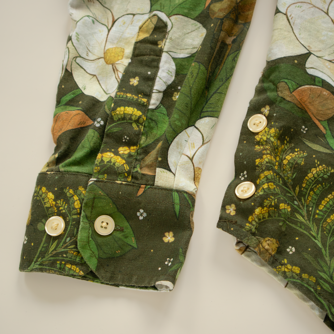 [LONG SLEEVE BUTTON DOWN SHIRT] Magnolia