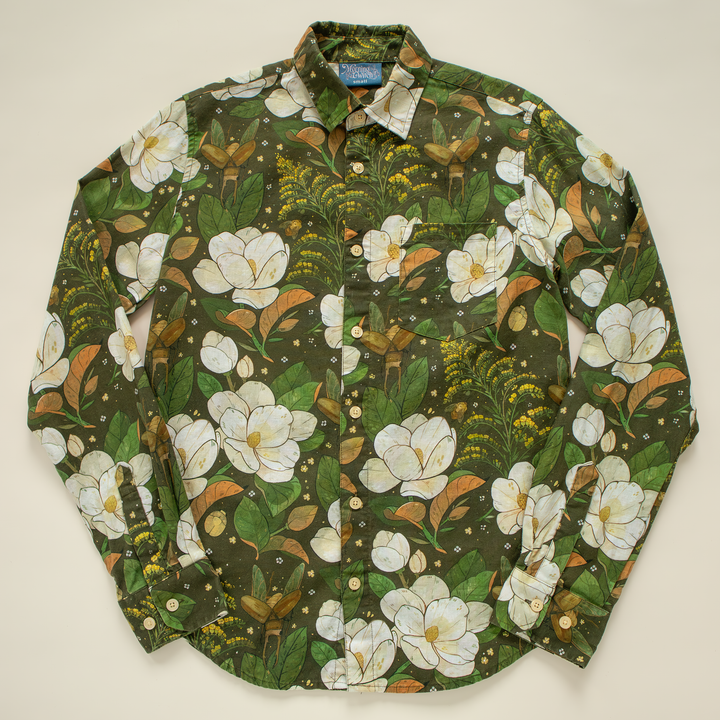 [LONG SLEEVE BUTTON DOWN SHIRT] Magnolia
