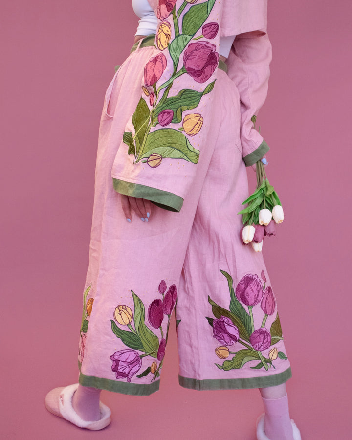 [LINEN CULOTTES] Tulip Bouquet