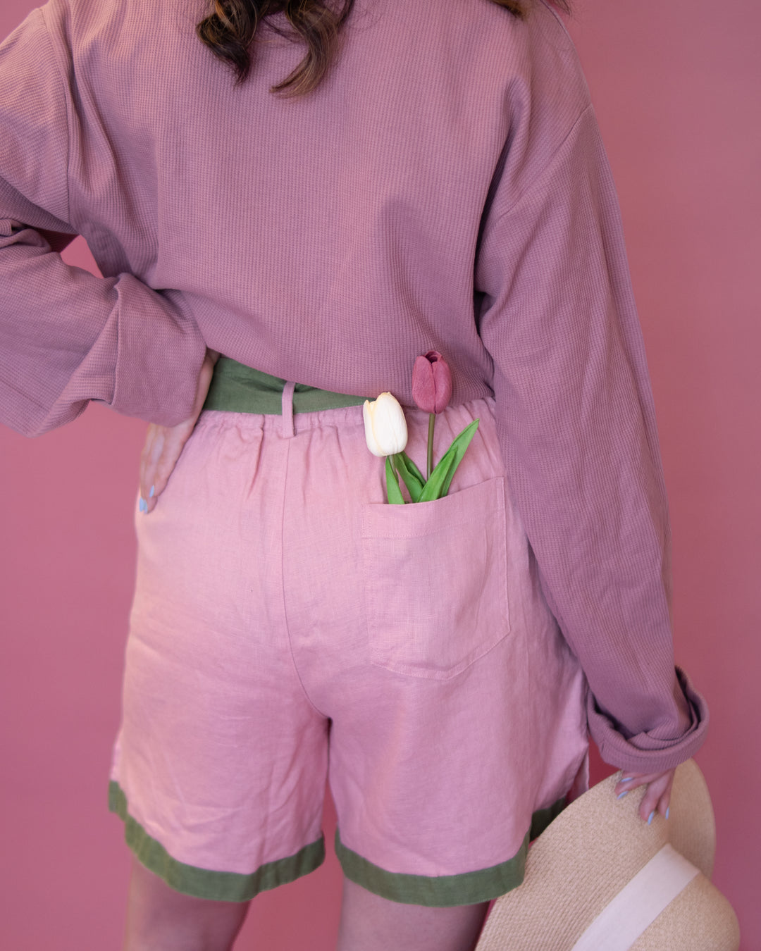 [LINEN SHORTS] Tulip Bouquet