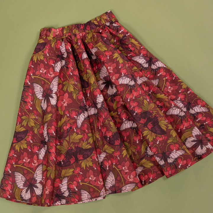 [MIDI SKIRT] Cordiform
