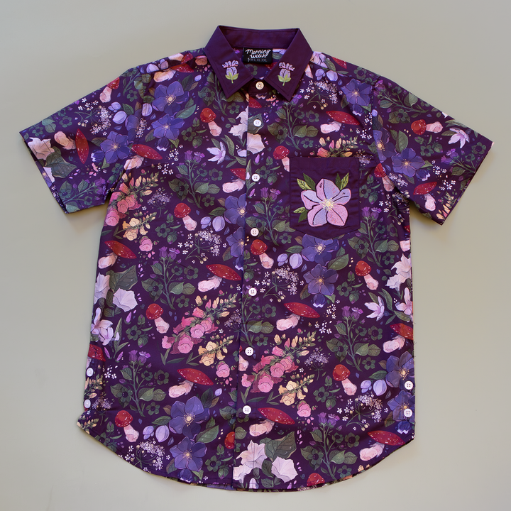 [EMBROIDERED BUTTON DOWN SHIRT] Poison Touch
