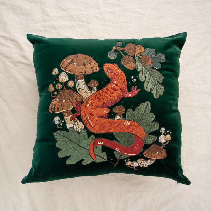 COMING FEB/MARCH [COTTON VELVET PILLOW COVER] Salamander Woods