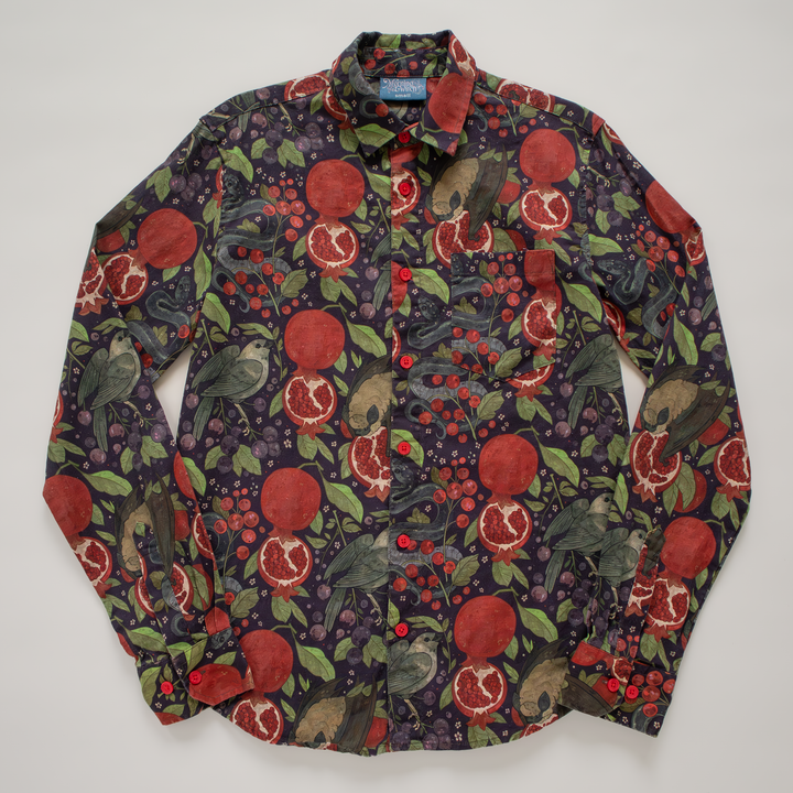 [LONG SLEEVE BUTTON DOWN SHIRT] Scarlet Garden