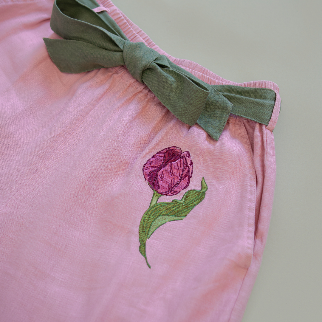 [LINEN CULOTTES] Tulip Bouquet