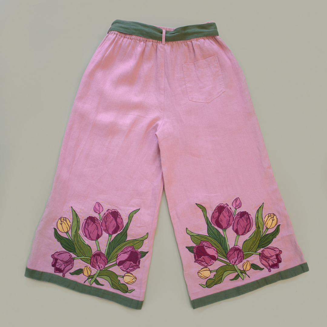 [LINEN CULOTTES] Tulip Bouquet
