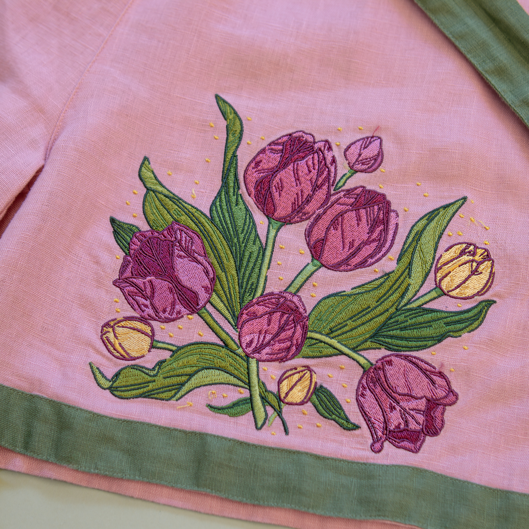 [LINEN SHORTS] Tulip Bouquet
