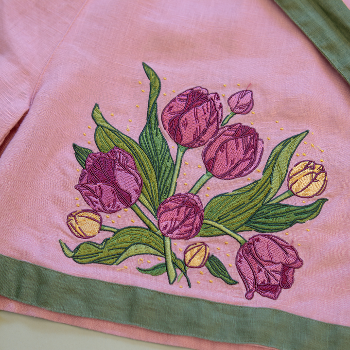 [LINEN SHORTS] Tulip Bouquet
