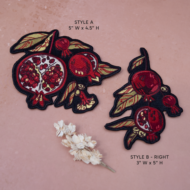 PRESALE [IRON-ON EMBROIDERED PATCH] Scarlet Garden