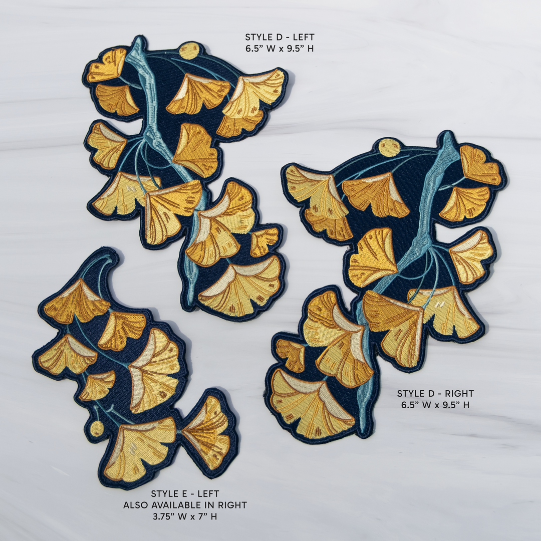 PRESALE [IRON-ON EMBROIDERED PATCH] Ginkgo