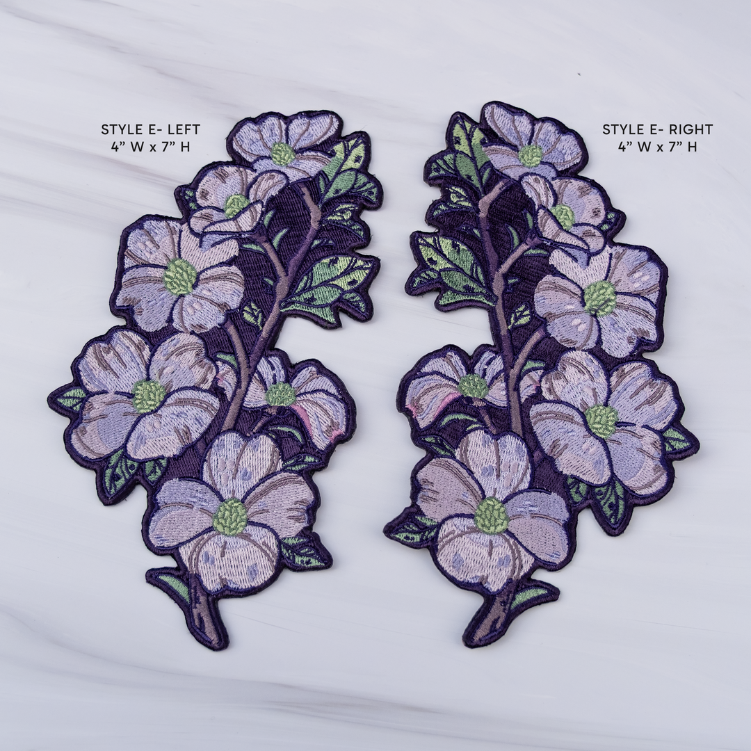 PRESALE [IRON-ON EMBROIDERED PATCH] Cicada & Dogwood