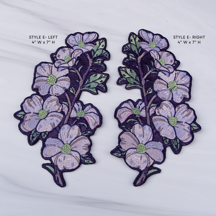 PRESALE [IRON-ON EMBROIDERED PATCH] Cicada & Dogwood