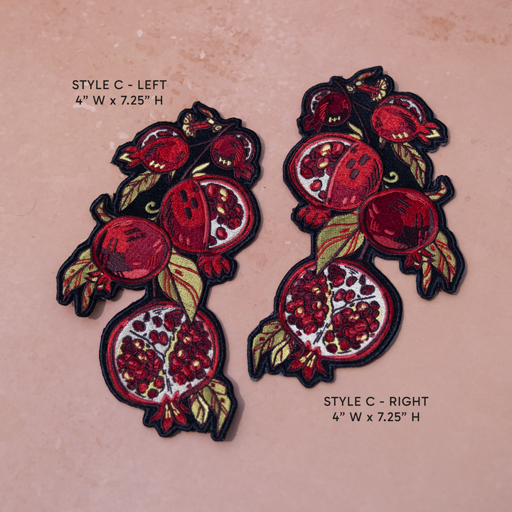 PRESALE [IRON-ON EMBROIDERED PATCH] Scarlet Garden