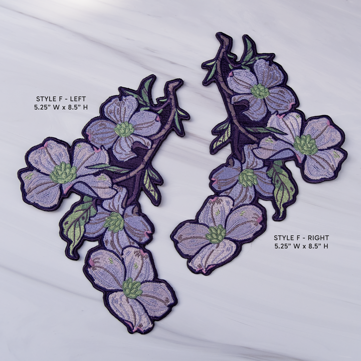 PRESALE [IRON-ON EMBROIDERED PATCH] Cicada & Dogwood
