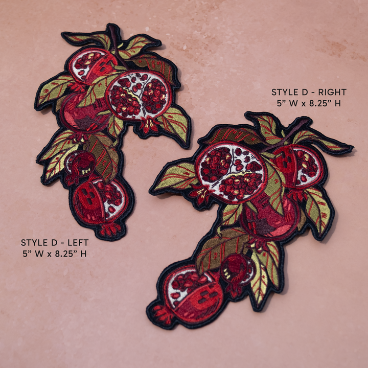 PRESALE [IRON-ON EMBROIDERED PATCH] Scarlet Garden