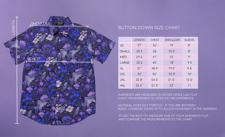 [EMBROIDERED BUTTON DOWN SHIRT] Poison Touch