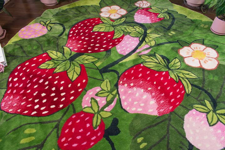 Stawberry Rug Strawberry Woods Area Rug – Morningwitch
